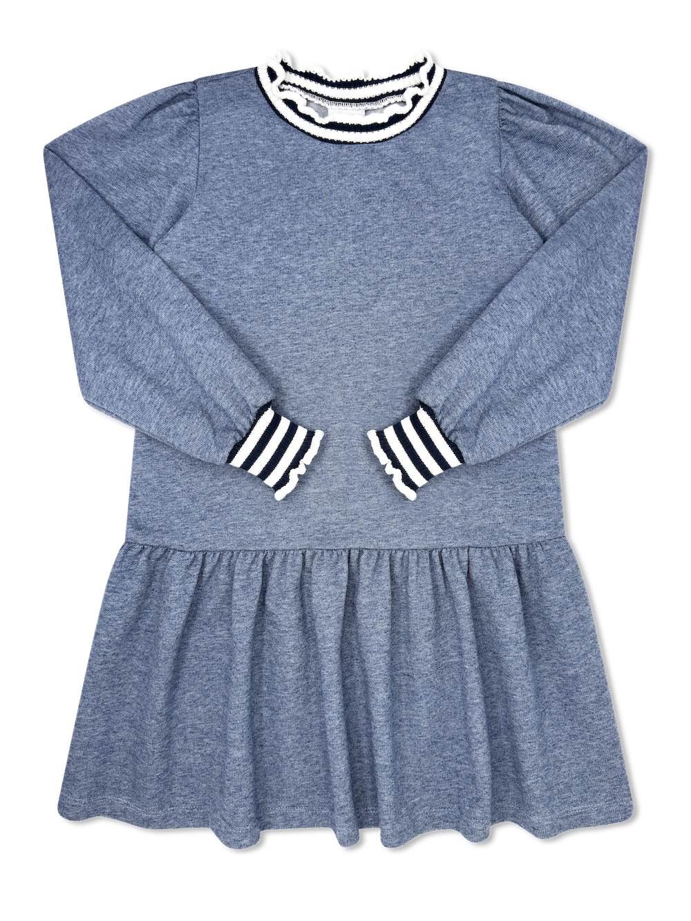 Dorothy Dropwaist Dress - Danbury Denim Knit