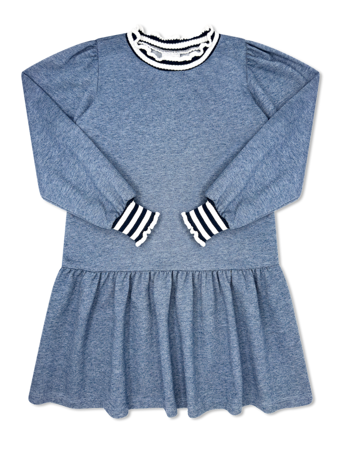 Dorothy Dropwaist Dress - Danbury Denim Knit