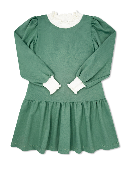 Dorothy Dropwaist Dress - Clover Green Knit CLGR / 14 Dorothy Dropwaist Dress - Clover Green Knit CLGR / 14