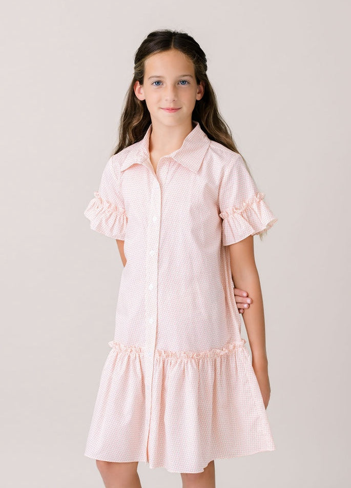 Darcy Dropwaist Dress - Danbury Dot