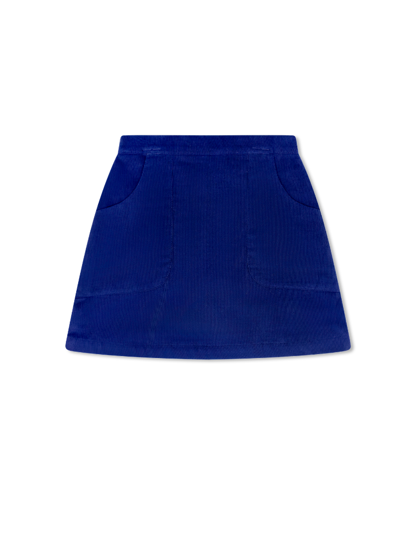Kristen Skirt - Norwood Navy Corduroy