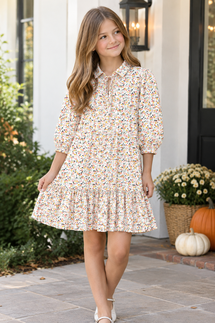 Sophia Dress - Harvest Hues Floral