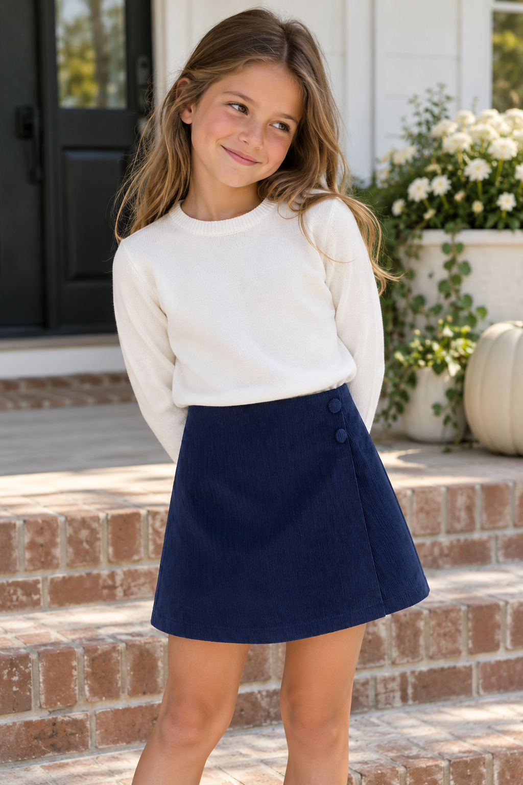 Julia Skirt - Nightfall Corduroy