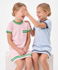 Landry Dress - Primrose Pink, Green.