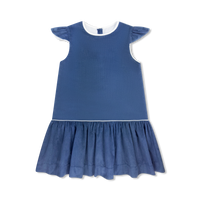 Chloe Dress - Princeton Navy Cord