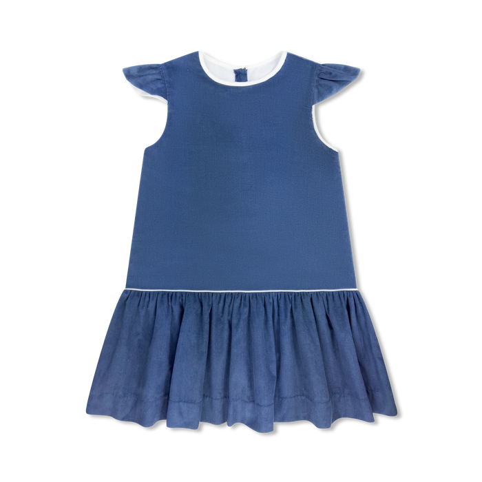 Chloe Dress - Princeton Navy Cord