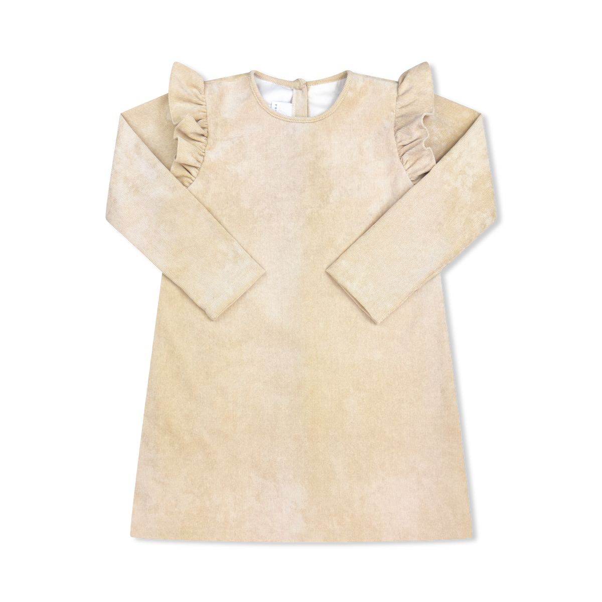 Evelyn Dress Long Sleeve - Alexandria Khaki Cord