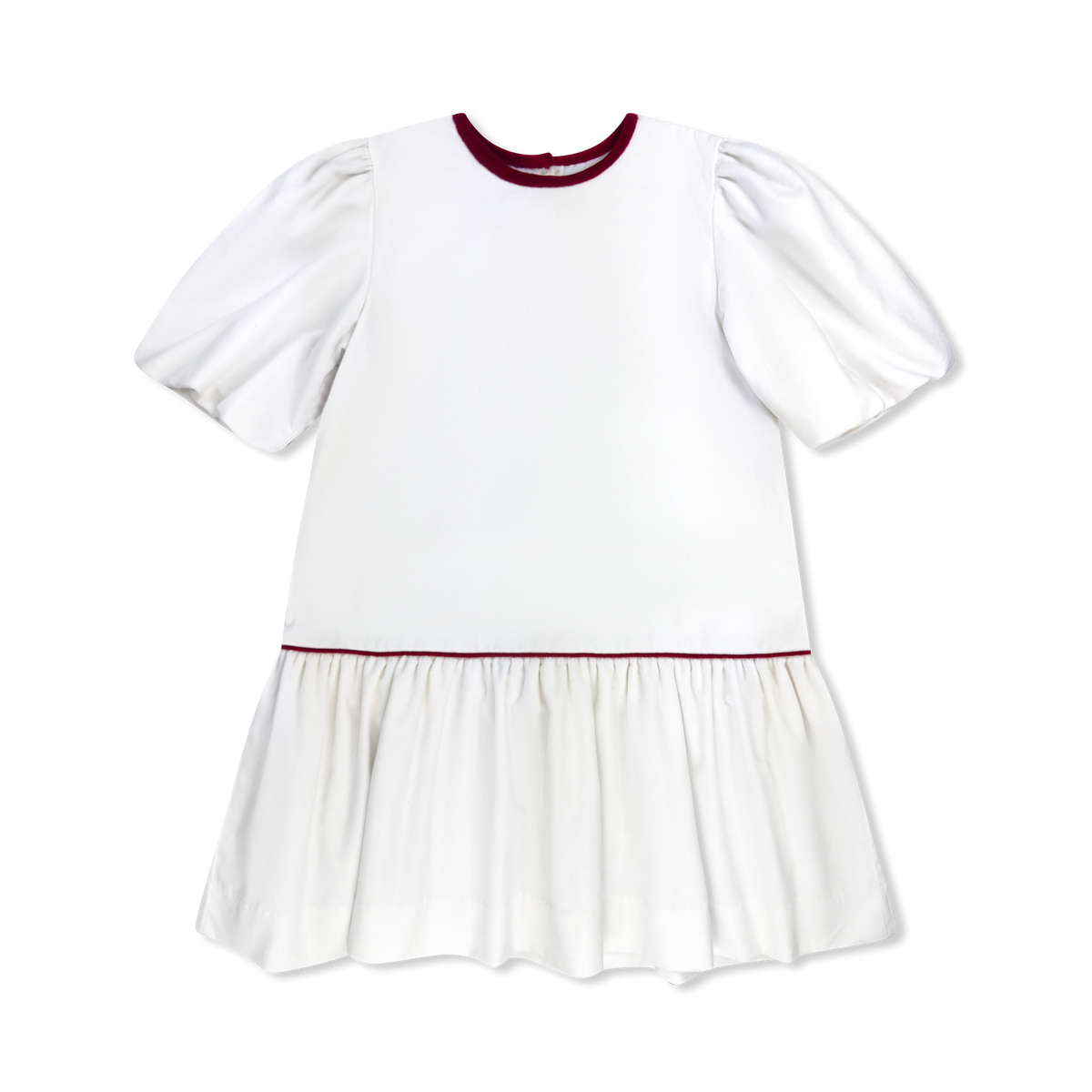 Harper Dress - Winter White Velvet WH / 6 Harper Dress - Winter White Velvet WH / 6