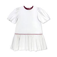 Harper Dress - Winter White Velvet