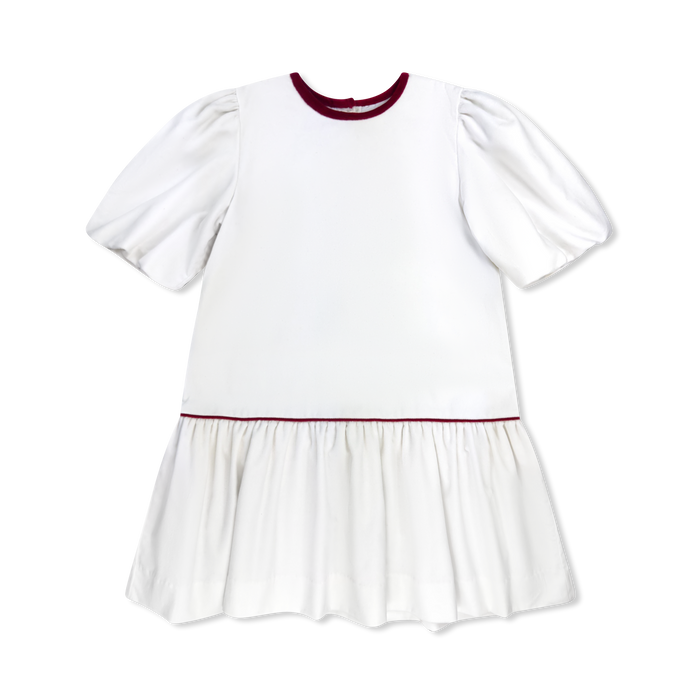 Harper Dress - Winter White Velvet