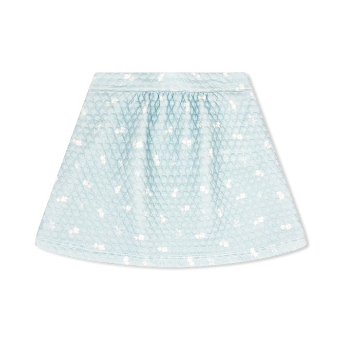 Lacey Skirt - Foster Blue Floral Quilted