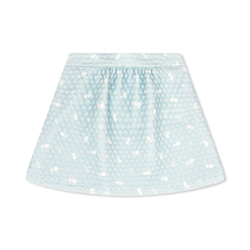 Lacey Skirt - Foster Blue Floral Quilted