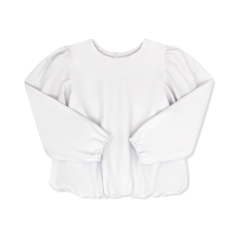 Madison Blouse Long Sleeve - Winter Park White