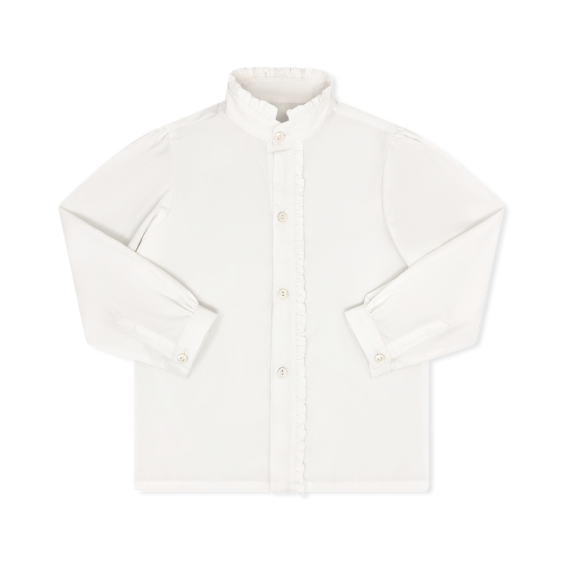 Polly Polo Long Sleeve - Blessings White