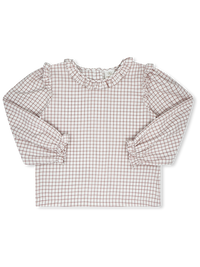 Evelyn Blouse Long Sleeve - Newbury Street Plaid