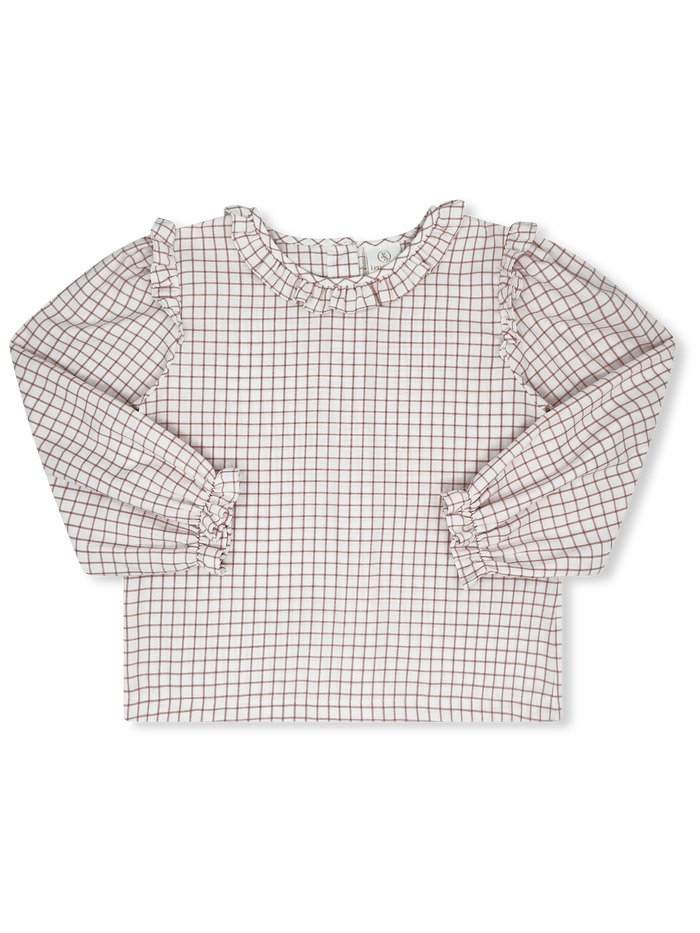 Evelyn Blouse Long Sleeve - Newbury Street Plaid