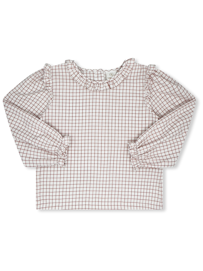 Evelyn Blouse Long Sleeve - Newbury Street Plaid