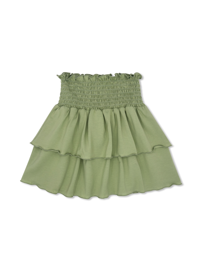 Tatum Tiered Skirt - Saybrook Sage Knit