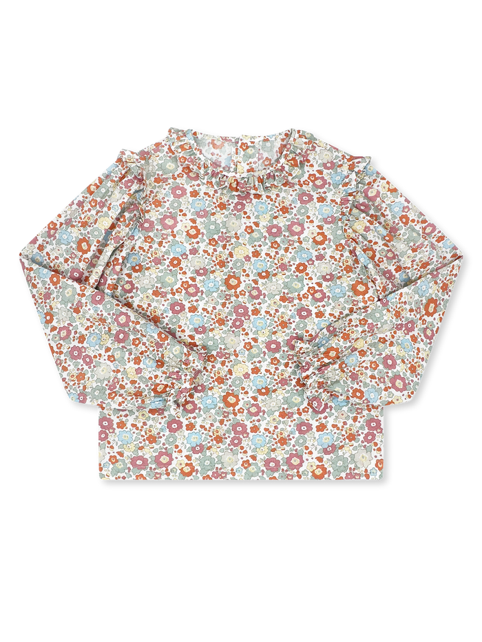 Evelyn Blouse Long Sleeve - Whimsy Blooms