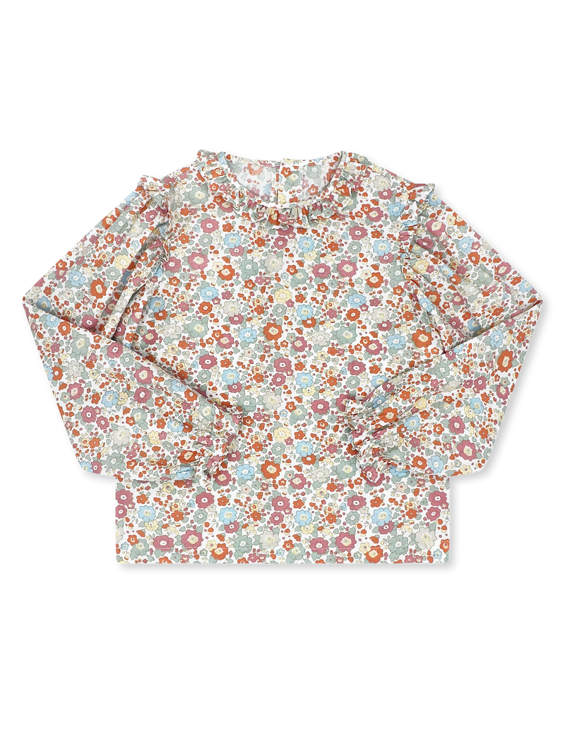 Evelyn Blouse Long Sleeve - Whimsy Blooms
