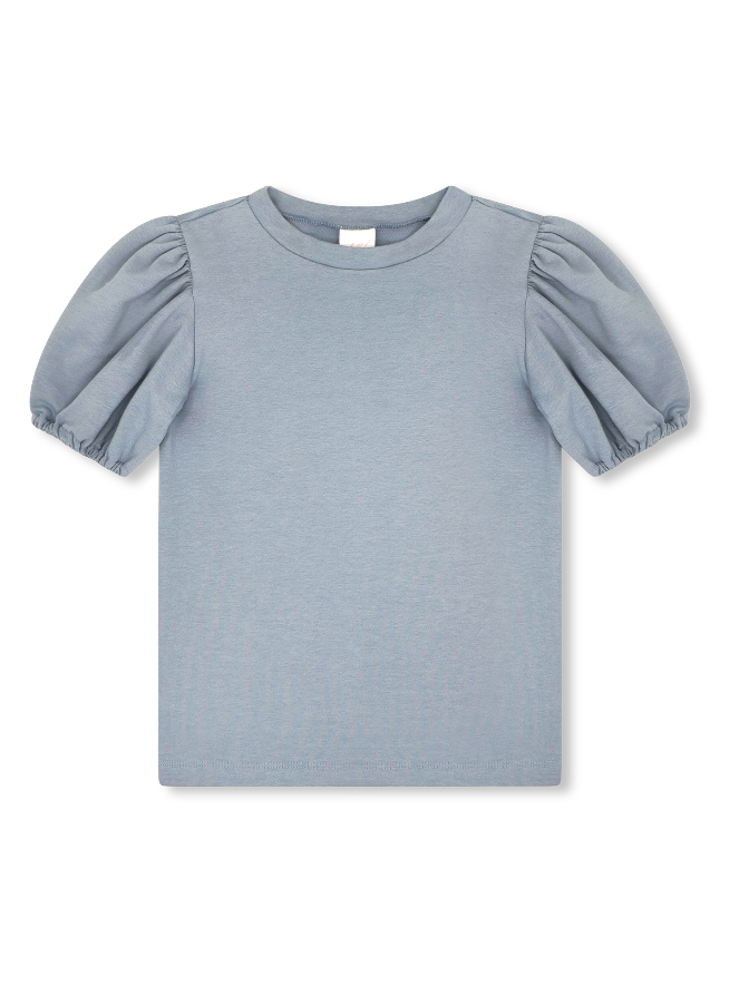 Jane Blouse - Lake Blue Knit