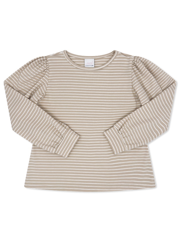 Paisley Pullover - Hampton Khaki Stripe