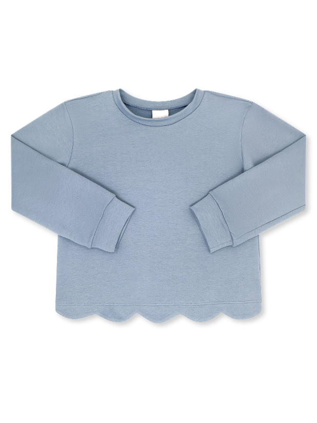 Maisie Pullover - Lake Blue Knit