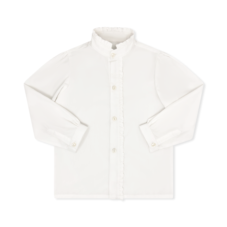 Polly Polo Long Sleeve - Blessings White (FW25)