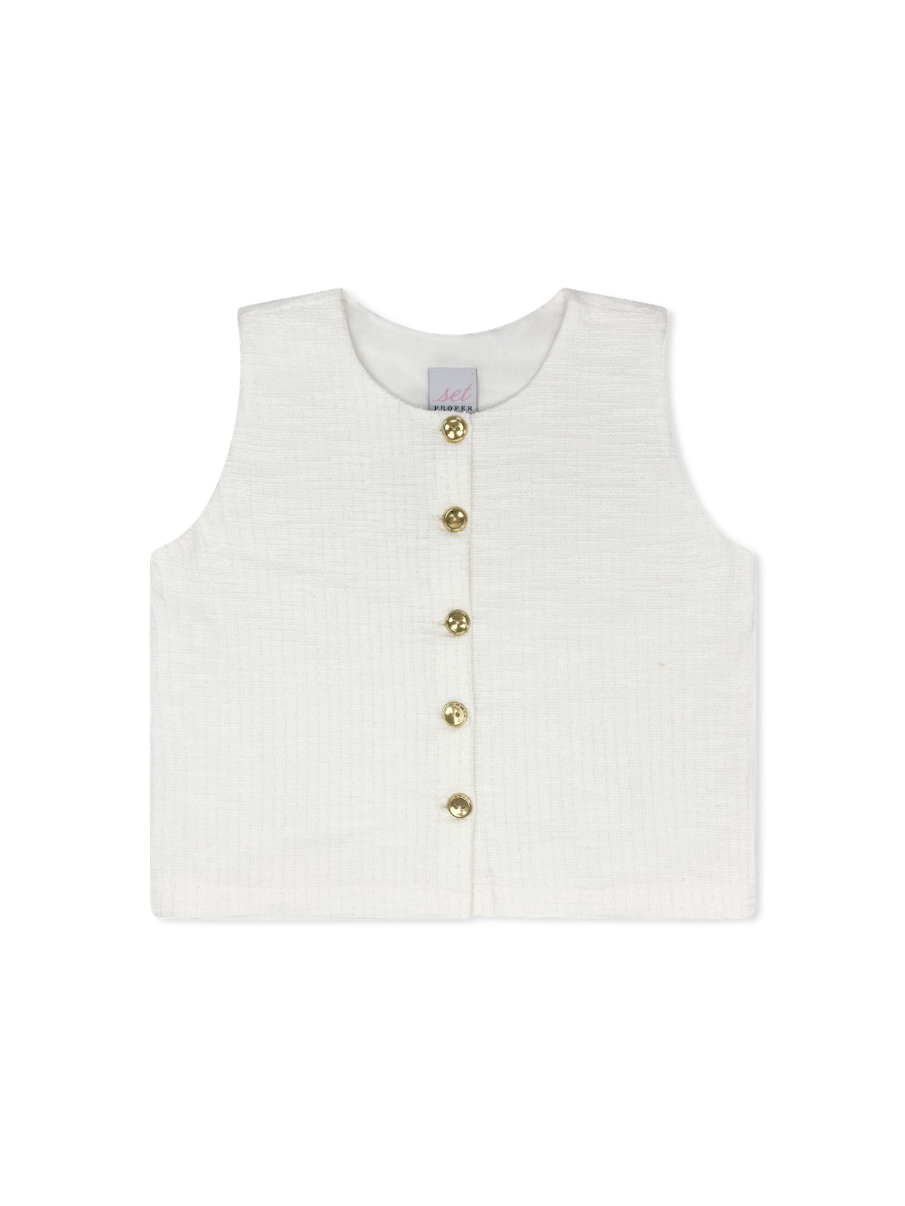 Jackie Top - Proper Cream Tweed