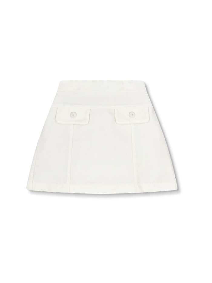 Claire Skirt - Winter White Velvet (FW25)