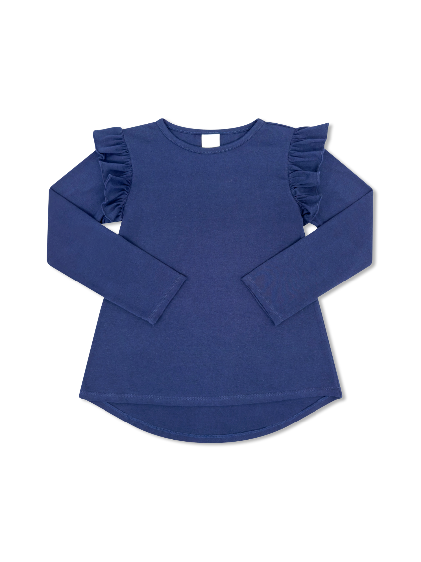 Elizabeth Blouse Long Sleeve - Napa Navy (FW25)