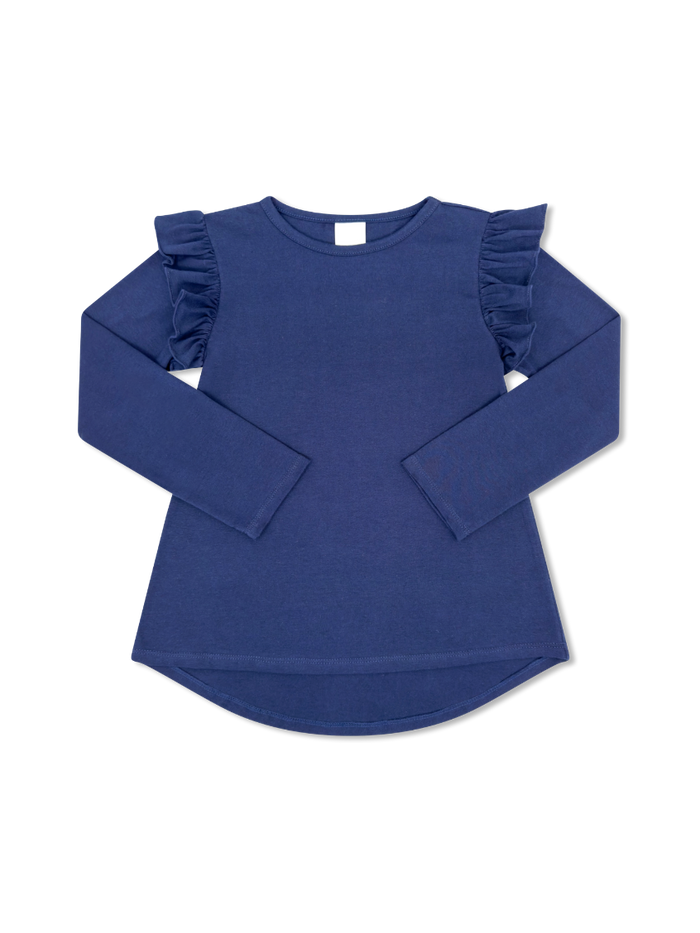 Elizabeth Blouse Long Sleeve - Napa Navy (FW25)