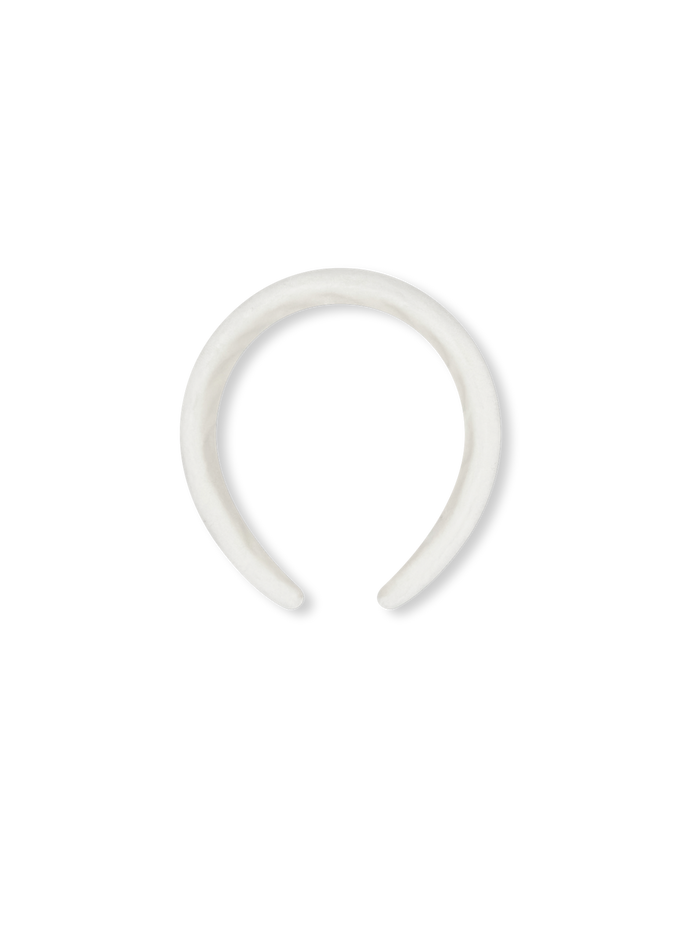 Hannah Headband - Winter White Velvet (FW25)