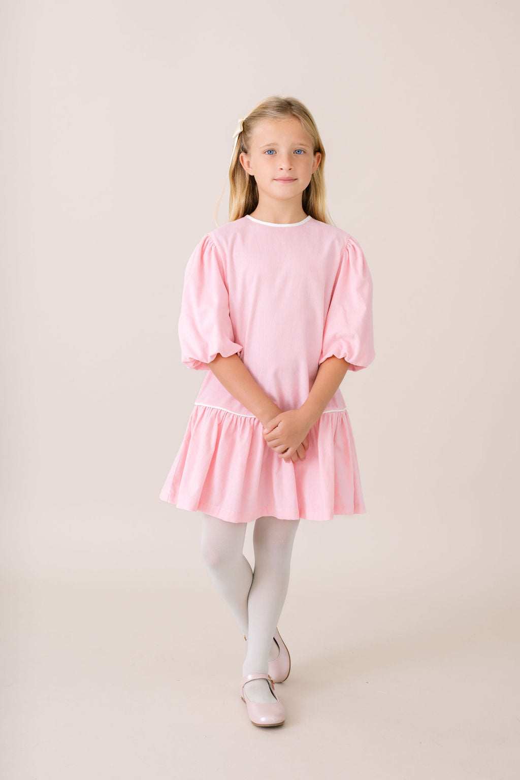 Harper Dress - Prescott Pink Corduroy