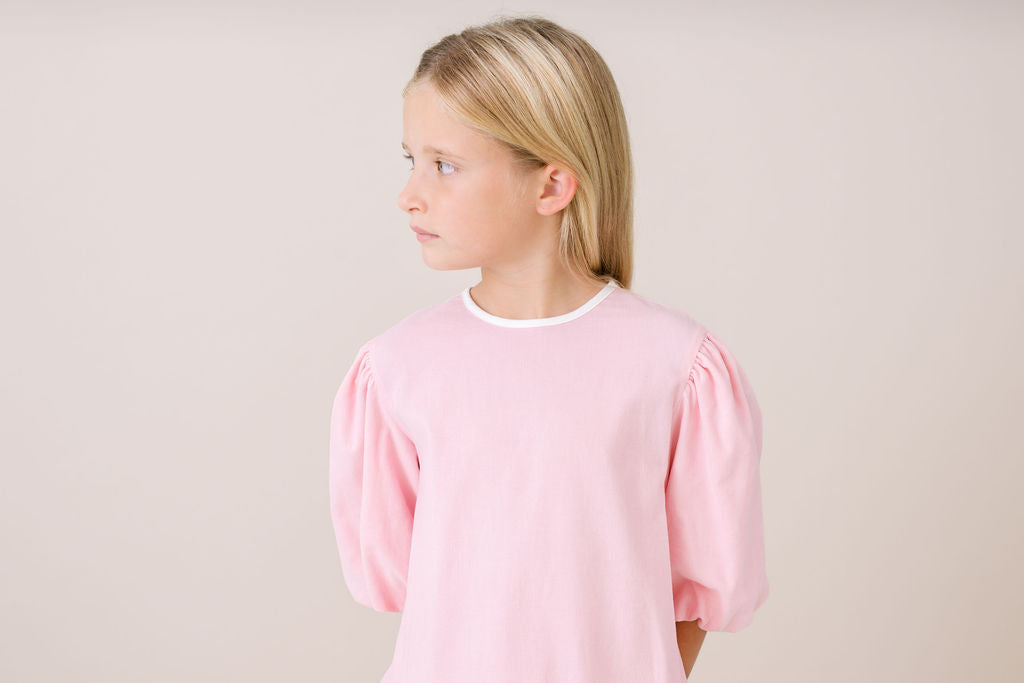 Harper Dress - Prescott Pink Corduroy