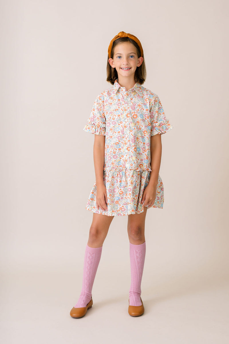Darcy Dropwaist Dress - Whimsy Blooms