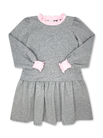 Dorothy Dropwaist Dress - Grayson Grey, Pink
