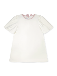 Hallie Dress - Winter White Velvet