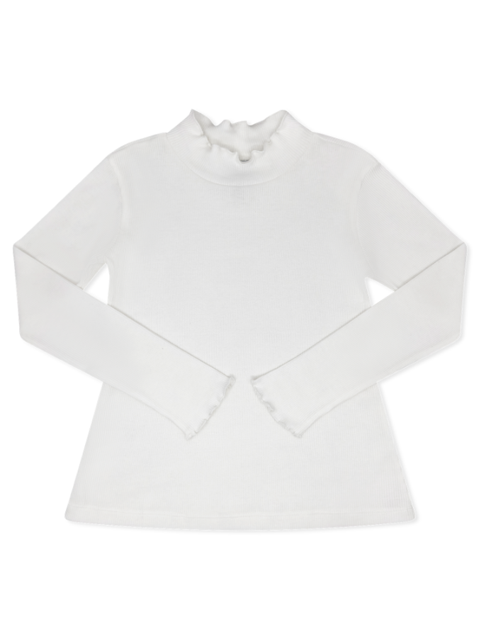 Remi Ribbed Turtleneck - Wells White Knit