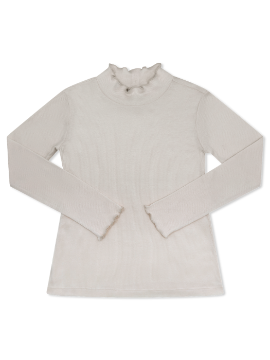 Remi Ribbed Turtleneck - Champbell Cream