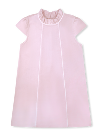 Twiggy Dress - Petite Pink Velvet, Winter White Velvet