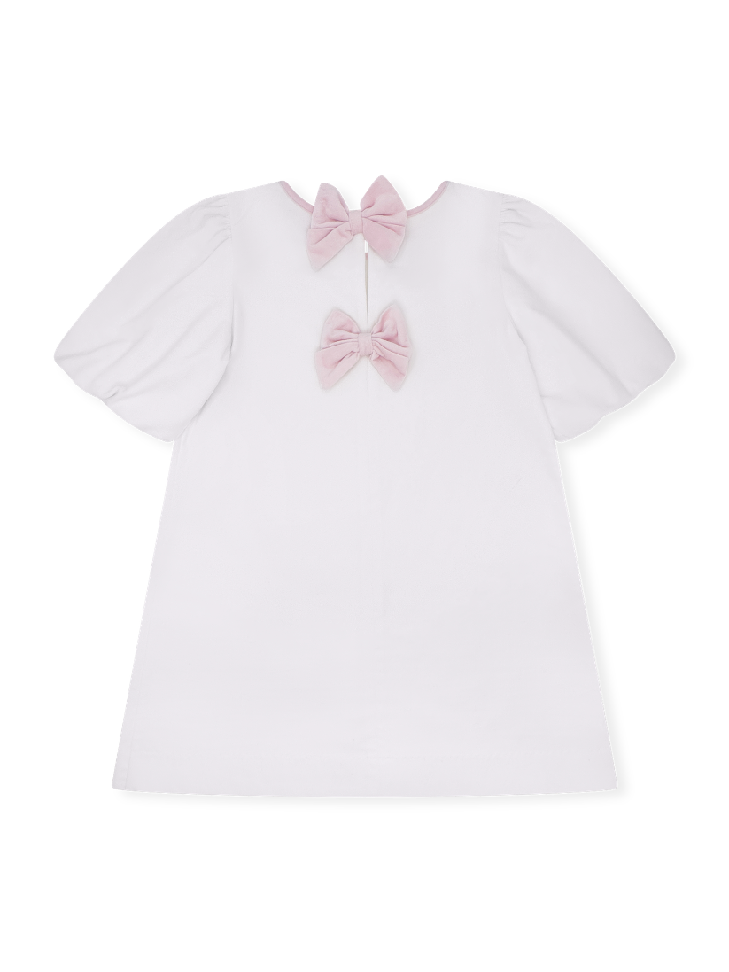 Hallie Dress - Winter White Velvet