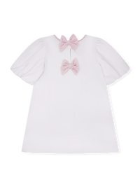 Hallie Dress - Winter White Velvet