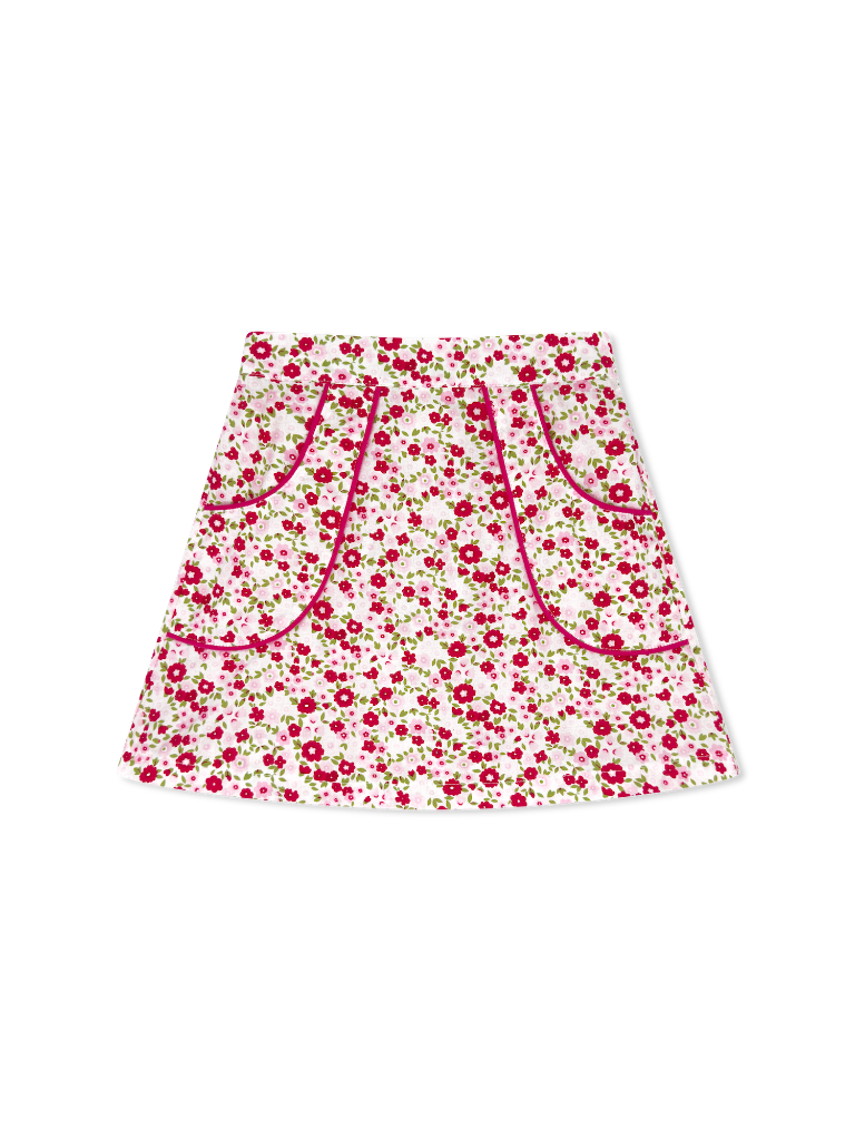 Kristen Skirt - Fuchsia Fields