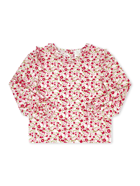 Evelyn Blouse - Fuchsia Fields