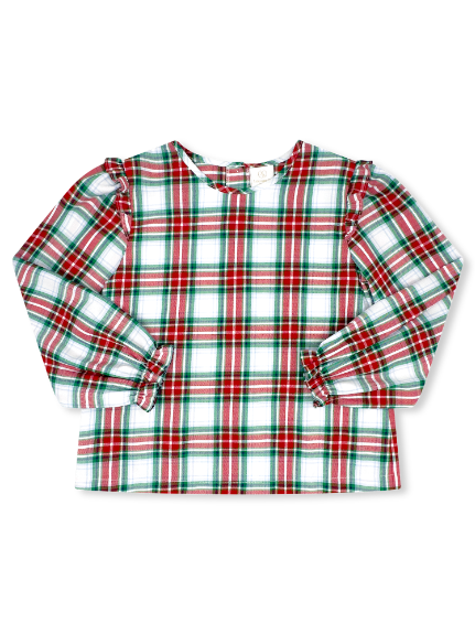 Evelyn Blouse - Very Merry Tartan