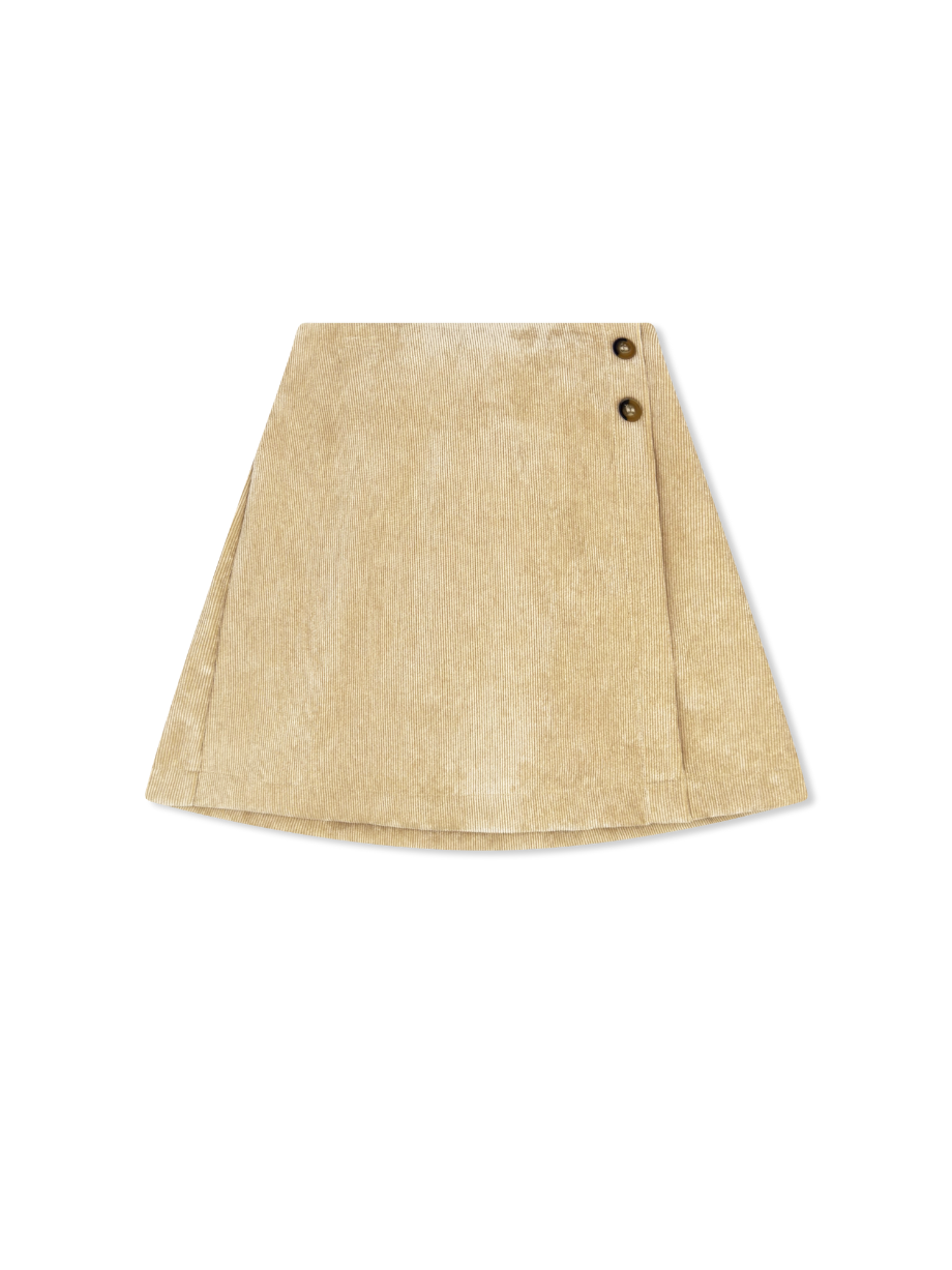 Julia Skirt -  Alexandria Khaki Corduroy