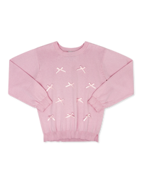 Stella Sweater -  Primrose Pink, Ribbons