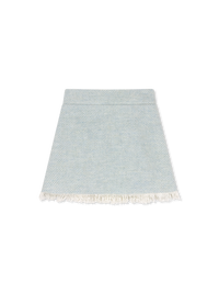Kensington Fringe Skirt - River Tweed