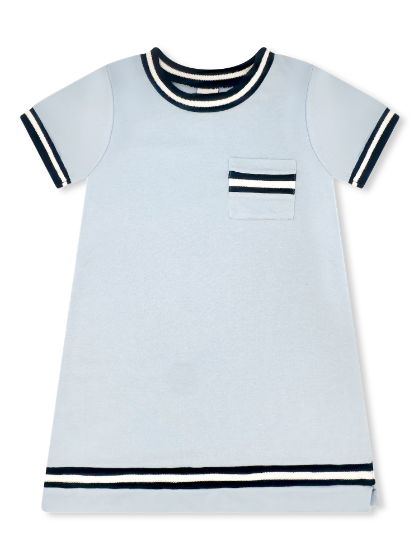 Landry Dress - Brentwood Blue, Navy